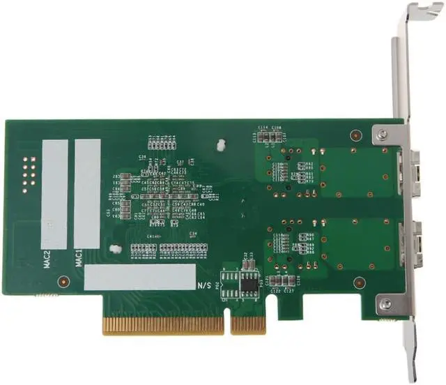 Alt view image 4 of 7 - Weastlinks PCI Express FCoE Intel 82599 PCIe x8 10 Gigabit Ethernet Network Optical Lan Card Dual SFP Port Adapter Converter TXA037