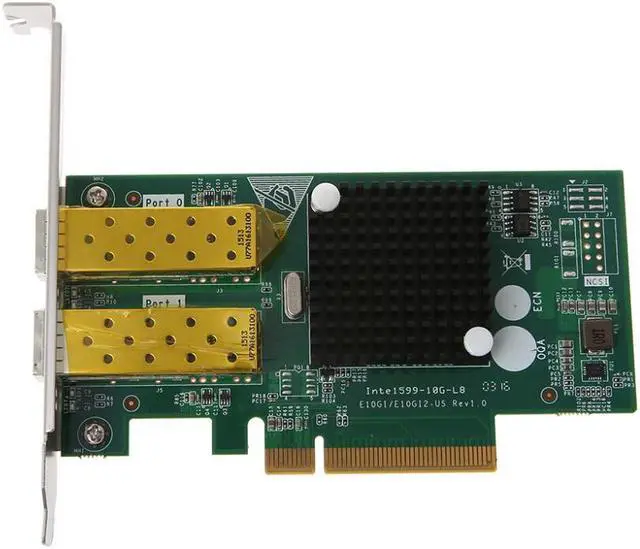 Main image of Weastlinks PCI Express FCoE Intel 82599 PCIe x8 10 Gigabit Ethernet Network Optical Lan Card Dual SFP Port Adapter Converter TXA037