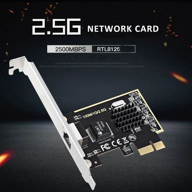 Alt view image 4 of 7 - Weastlinks 2.5G Gigabit network card PCIE to Gigabit wired network port 2.5G network game network card 2500M network adapter