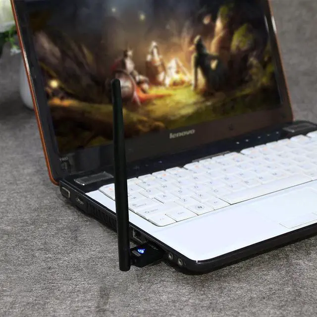 Alt view image 5 of 6 - Weastlinks WiFi USB Adapter 802.11n 150Mbps 2.4Ghz MT7601 Wireless USB Adapter 6dBi Antenna WiFi Receiver for PC Laptop