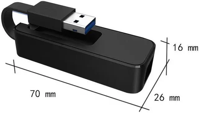 Alt view image 4 of 8 - Weastlinks USB 3.0 to RJ45 Network Card Lan Adapter 10/100/1000 Mbps Ethernet Adapter Realtek RTL8153 For Tablet PC Win 7 8 10 XP