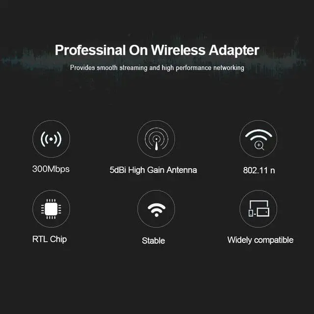 Alt view image 2 of 6 - Weastlinks PCI-Express Wifi Adapter 300Mbps 2.4GHz Desktop PCI-E Expansion Wireless Network Card With 2 Antennas for PC Computer