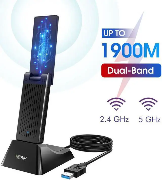 Main image of Weastlinks USB 3.0 WIFI Adapter 1900Mbps Dual Band 5Ghz/2.4Ghz USB AC Network Card Long Range Wifi Receiver Antena for Laptop Desktop