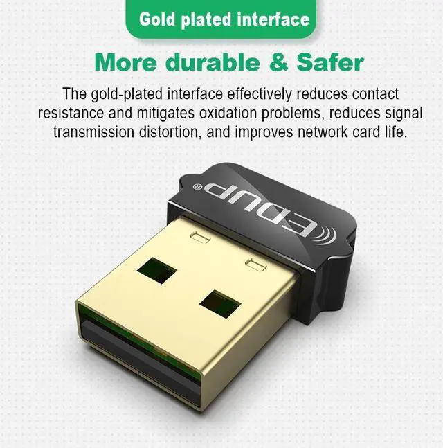 Alt view image 4 of 7 - Weastlinks 650Mbps USB WiFi 802.11AC Adapter 2.4GHz/5GHz Dual Band Wireless USB Ethernet Adapter Receiverfor PC Windows, MacOS