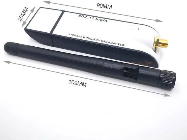 Alt view image 7 of 7 - Weastlinks New WIFI USB Adapter RT3070 150Mbps USB 2.0 WiFi Wireless Network Card 802.11b/g/n LAN Adapter With external Antenna