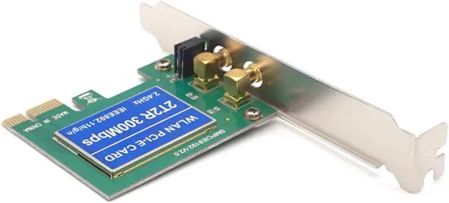 Alt view image 5 of 7 - Weastlinks PCIe Wireless 300Mbps Internal PCIe WiFi Card PCI Express Network Card For PC Desktop 2.4 GHz Dual Antenna PCI-e WLAN Card