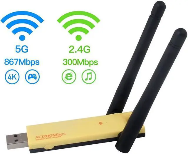 Main image of Weastlinks Dual Band 802.11ac Wifi Adapter Wireless USB 1200Mbps Lan USB3.0 Ethernet High Speed Network Card 2.4G 5G Antenna For Laptop PC