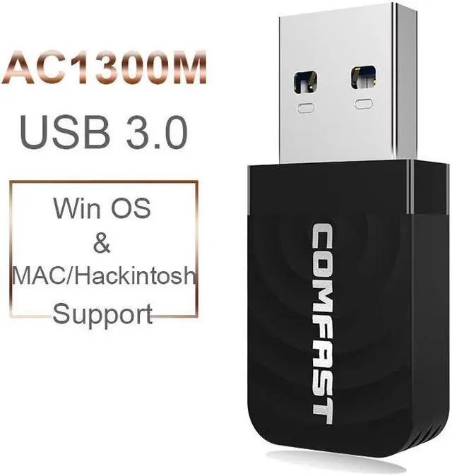 Main image of Weastlinks 2.4G/5Ghz Dual band 1300Mbps Gigabit USB Mini Portable Unlimited Receiver CF-812AC USB WiFi Adapter For PC/Desktop/Laptop Mac Os
