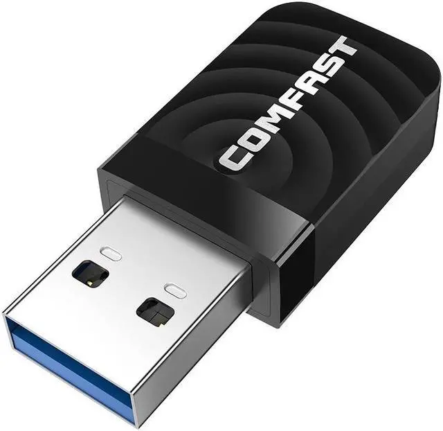 Alt view image 3 of 7 - Weastlinks 2.4G/5Ghz Dual band 1300Mbps Gigabit USB Mini Portable Unlimited Receiver CF-812AC USB WiFi Adapter For PC/Desktop/Laptop Mac Os