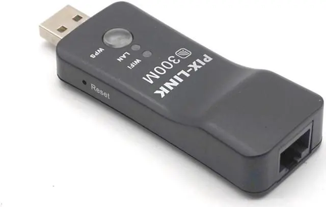 Alt view image 2 of 7 - Weastlinks 300Mpbs USB Portable Wireless WiFi Smart TV Network Adapter Universal HDTV RJ45 Repeater AP WPS for Samsung LG Sony XiaoMi TV