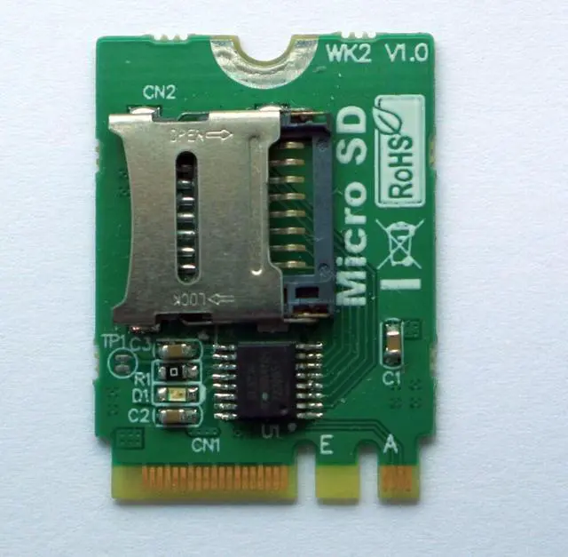 Alt view image 5 of 5 - Weastlinks M.2 NGFF key A.E To Micro sd sdhc sdxc TF card Reader T-Flash Card M.2 A+E Adapter