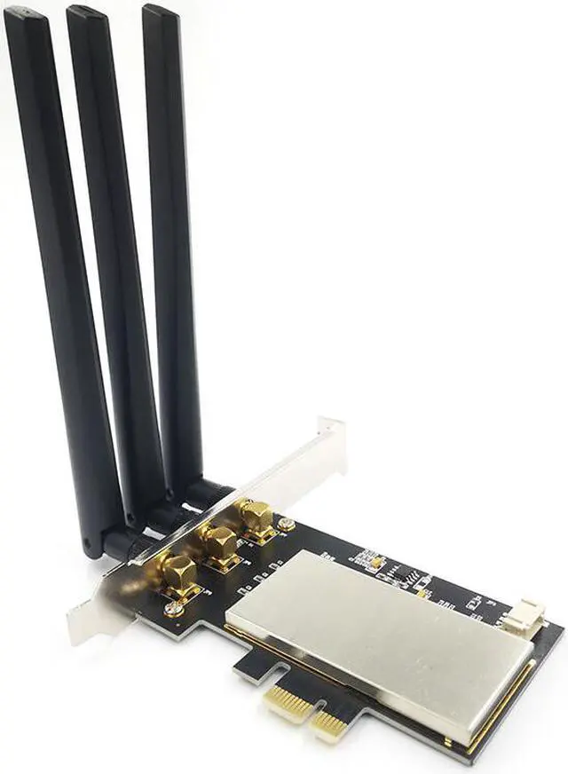 Alt view image 2 of 7 - Weastlinks BCM94360CSAX BCM943602CS Bcm94331CSAX desktop PCI-e PCIE 1x 16x PC wifi + bluetooth Adapter Converter for Apple WLAN Card