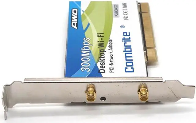 Alt view image 4 of 7 - Weastlinks BCM4322 300Mbps 2.4G Wireless Wlan Wifi PCI Card Desktop Adapter With 6dBi wifi Antenna High Speed