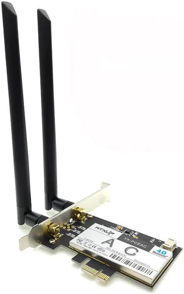 Alt view image 7 of 7 - Weastlinks Qualcomm QCNFA344A NFA344 PCIE Wireless DESKTOP network Card 867Mbps 802.11AC pci-e wifi adapter BLUETOOTH 4.1 BT 4.1 8DBI X 2