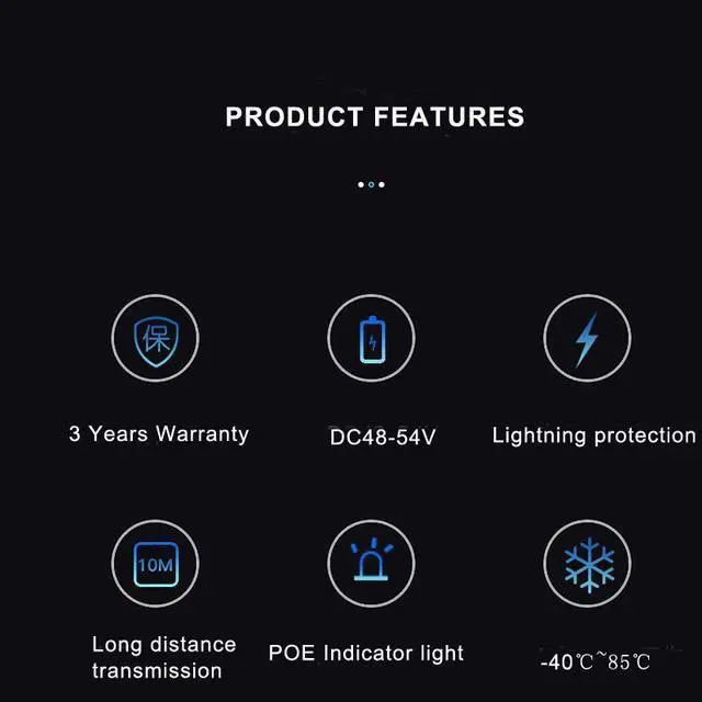 Alt view image 6 of 8 - Weastlinks Industrial switch 10/100Mbps 5 port ethernet industrial POE Switch support 48-54V power supply
