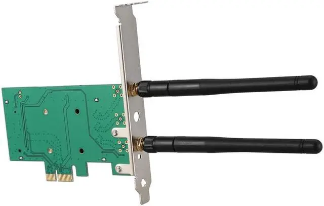 Alt view image 6 of 7 - Weastlinks 2 Antenna network card 4G/5G 300Mbps PCI-E X1 WiFi Wireless Card Adapter Chipset for BCM4322 WBE3220