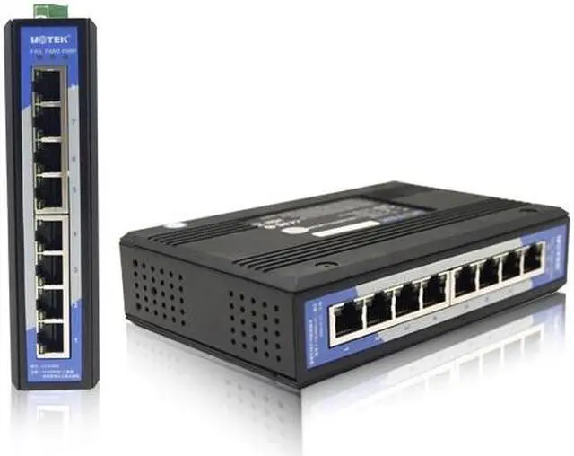 Alt view image 2 of 7 - Weastlinks 8 port industrial grade non-managed Ethernet switch 10/100Mbps auto negotiation full duplex half duplex Auto MDI/MDI-X UT-6408