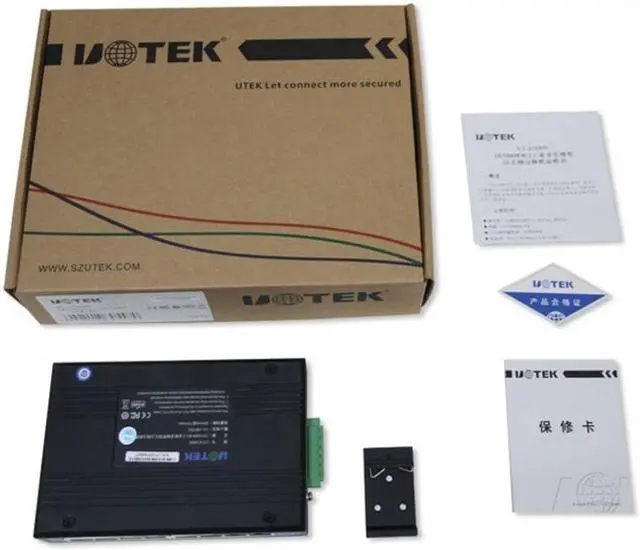 Alt view image 5 of 7 - Weastlinks 8 port industrial grade non-managed Ethernet switch 10/100Mbps auto negotiation full duplex half duplex Auto MDI/MDI-X UT-6408