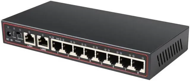 Alt view image 4 of 7 - Weastlinks 10 Ports POE Switch 52V Ethernet Network Switch 8 PoE Switch Injector for IP camera/Wireless AP/CCTV Camera System