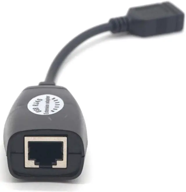Alt view image 6 of 7 - Weastlinks USB 2.0 Male To Female Cat6 Cat5 Cat5e 6 Rj45 LAN Ethernet Network Extender Extension Repeater Adapter Converter Cable