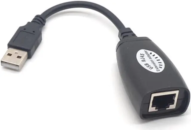 Alt view image 4 of 7 - Weastlinks USB 2.0 Male To Female Cat6 Cat5 Cat5e 6 Rj45 LAN Ethernet Network Extender Extension Repeater Adapter Converter Cable