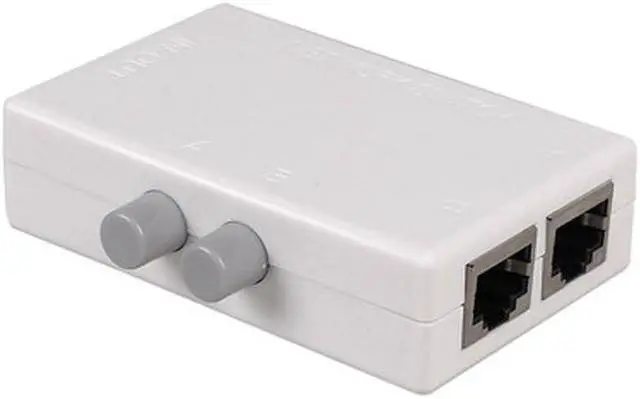 Alt view image 3 of 5 - Weastlinks 2 Ports Network Switch Splitter Selector Hub 2-In 1-Out or 1-In 2-Out MT-RJ45-2M
