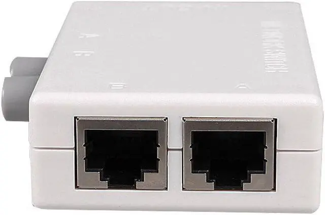 Alt view image 2 of 5 - Weastlinks 2 Ports Network Switch Splitter Selector Hub 2-In 1-Out or 1-In 2-Out MT-RJ45-2M