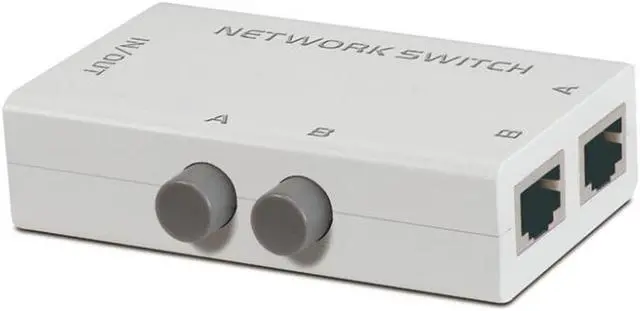 Main image of Weastlinks 2 Ports Network Switch Splitter Selector Hub 2-In 1-Out or 1-In 2-Out MT-RJ45-2M