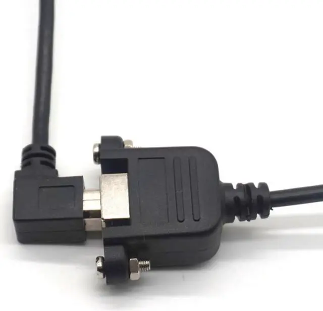 Alt view image 5 of 7 - Weastlinks 2PCS Right Angle USB 2.0 Type B Wire male to USB B female Printer Panel Mount Extension Sync Cable Cord 90-degree 0.5M(1.64ft)