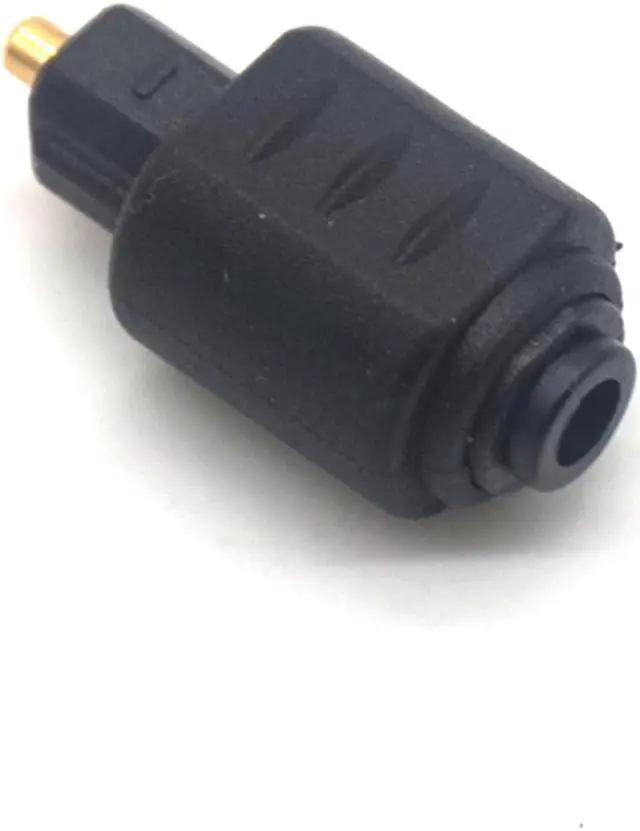 Alt view image 4 of 7 - Weastlinks 2PCS 3.5mm Black Mini Optical Audio Adapter Female Jack Plug to Digital Toslink Male Plug