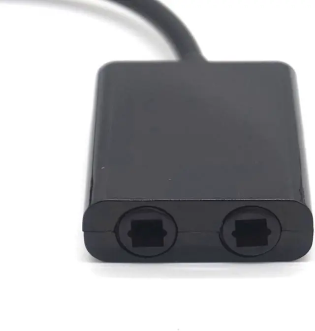 Alt view image 4 of 7 - Weastlinks Digital SPDIF Optical Audio Splitter 2 Way Toslink Splitter Adapter 1 input 2 Output SPDIF Optical Cable Splitter Hub for CD DVD