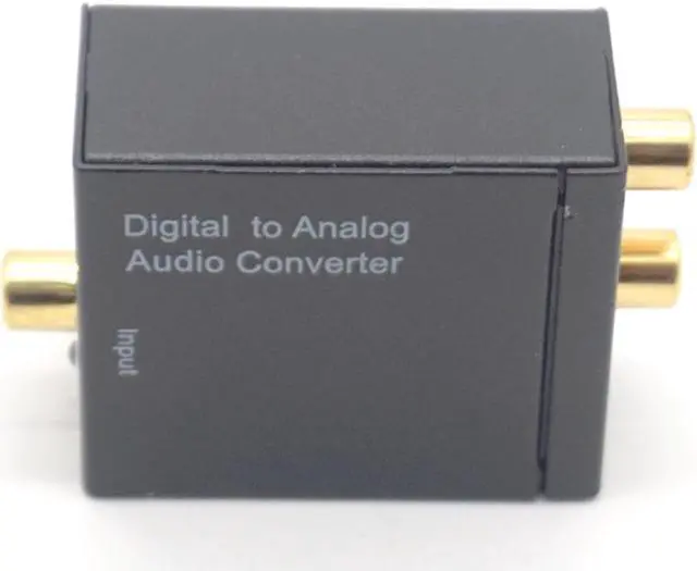Alt view image 6 of 7 - Weastlinks Digital to Analog Audio Converter Toslink SPDIF Coax To Analog RCA Audio Converter Adapter + Fiber Optic Cable