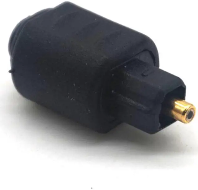 Alt view image 5 of 7 - Weastlinks 2PCS 3.5mm Black Mini Optical Audio Adapter Female Jack Plug to Digital Toslink Male Plug