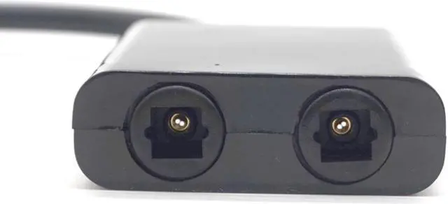 Alt view image 6 of 7 - Weastlinks Digital SPDIF Optical Audio Splitter 2 Way Toslink Splitter Adapter 1 input 2 Output SPDIF Optical Cable Splitter Hub for CD DVD