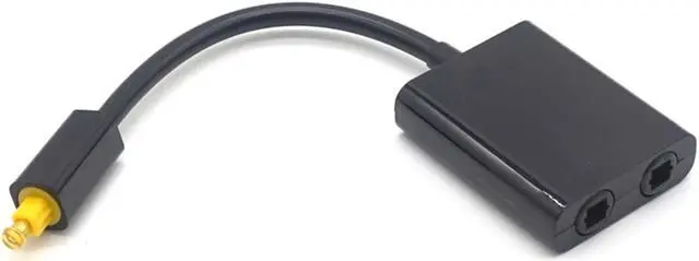 Alt view image 7 of 7 - Weastlinks Digital SPDIF Optical Audio Splitter 2 Way Toslink Splitter Adapter 1 input 2 Output SPDIF Optical Cable Splitter Hub for CD DVD