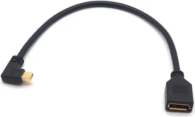 Alt view image 7 of 7 - Weastlinks UP Down Left Right Angled 90 Degree Mini DisplayPort Male to DisplayPort DP Female Extension Cable Adapter