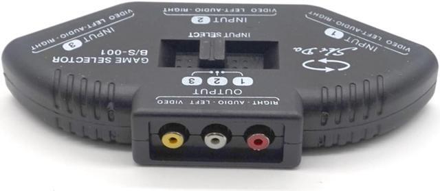 Alt view image 5 of 7 - Weastlinks 3 in 1 Out Audio Video Signal AV RCA Switch Switcher Selector Box Converter Splitter for DVD VCD VCR DV