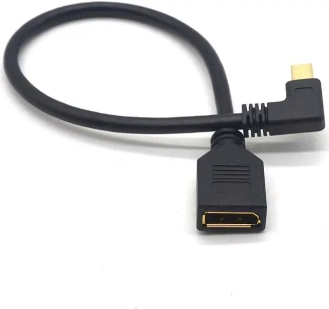 Alt view image 5 of 7 - Weastlinks UP Down Left Right Angled 90 Degree Mini DisplayPort Male to DisplayPort DP Female Extension Cable Adapter