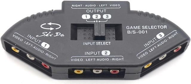 Alt view image 6 of 7 - Weastlinks 3 in 1 Out Audio Video Signal AV RCA Switch Switcher Selector Box Converter Splitter for DVD VCD VCR DV