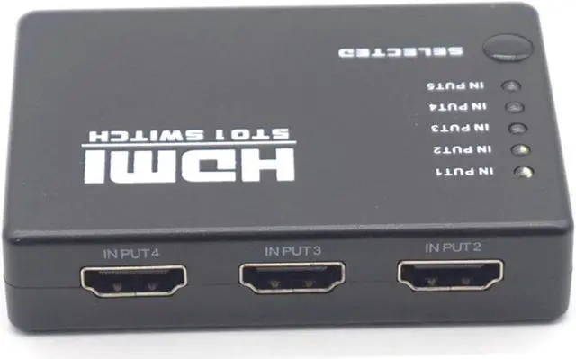 Alt view image 4 of 7 - Weastlinks 5 In 1 Out 5 Port Video HDMI Switch Selector Switcher Splitter Hub IR Remote 1080P For HDTV PS3 DVD