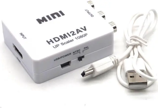 Alt view image 2 of 7 - Weastlinks 1080p HDMI to AV Video Converter Box AV2HDMI RCA AV HDMI CVBS to HDMI Adapter for HDTV TV PS3 PS4 PC DVD Xbox Projector