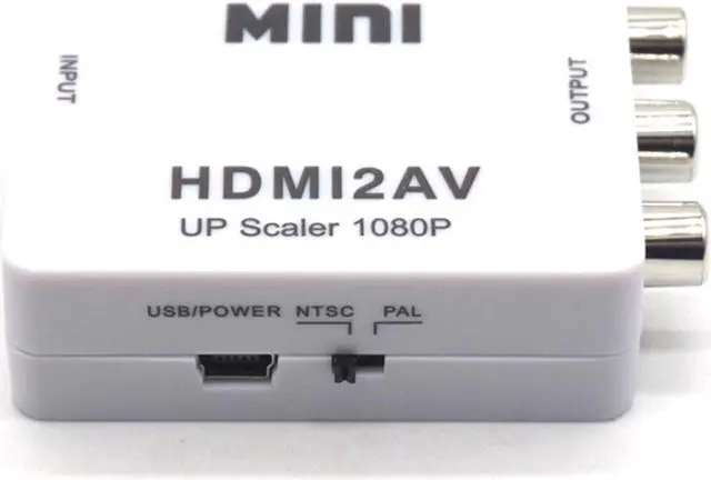 Alt view image 3 of 7 - Weastlinks 1080p HDMI to AV Video Converter Box AV2HDMI RCA AV HDMI CVBS to HDMI Adapter for HDTV TV PS3 PS4 PC DVD Xbox Projector