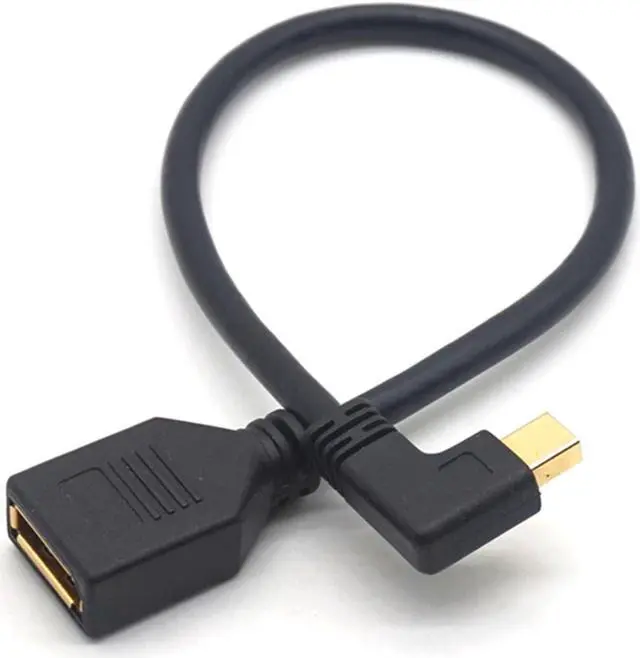 Alt view image 6 of 7 - Weastlinks UP Down Left Right Angled 90 Degree Mini DisplayPort Male to DisplayPort DP Female Extension Cable Adapter