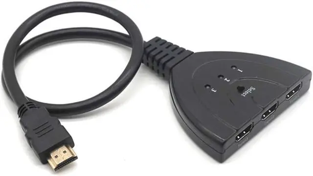 Alt view image 6 of 7 - Weastlinks 3 Port HDMI Splitter Adapter Cable 1080P HDMI Switcher HDMI Switch 3 in 1 out Port Switch Hub for HDTV Xbox PS3 PS4