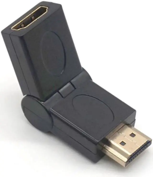 Main image of Weastlinks HDMI Male to HDMI Female Cable Adapter Converter Right Angle 180 Degrees Rotate Extender for 3D 1080P HDTV XBOX PS3 DVD