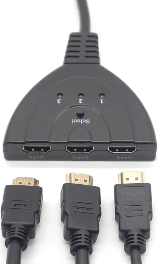 Alt view image 5 of 7 - Weastlinks 3 Port HDMI Splitter Adapter Cable 1080P HDMI Switcher HDMI Switch 3 in 1 out Port Switch Hub for HDTV Xbox PS3 PS4