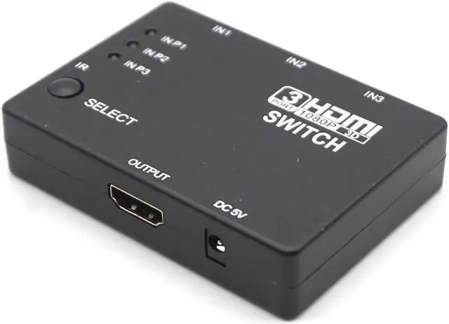 Alt view image 5 of 7 - Weastlinks 3 Port 1080P Video HDMI Switch Switcher 3 input 1 output Splitter For HDTV PS3 DVD