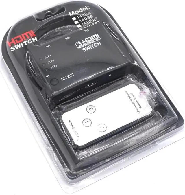 Alt view image 7 of 7 - Weastlinks 3 Port 1080P Video HDMI Switch Switcher 3 input 1 output Splitter For HDTV PS3 DVD