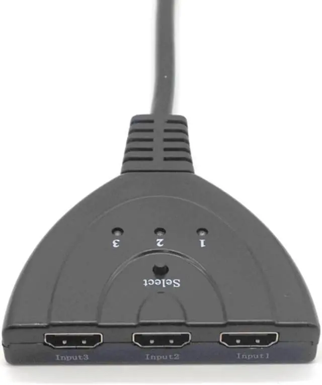 Alt view image 4 of 7 - Weastlinks 3 Port HDMI Splitter Adapter Cable 1080P HDMI Switcher HDMI Switch 3 in 1 out Port Switch Hub for HDTV Xbox PS3 PS4