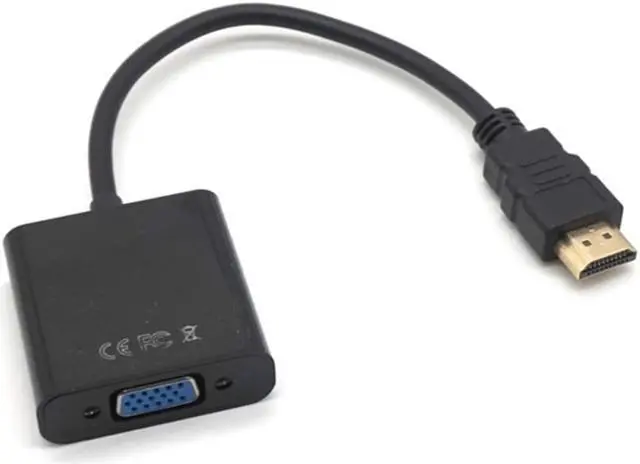 Alt view image 6 of 7 - Weastlinks HDMI to VGA Cable Converter Digital Analog HD 1080P For PC Laptop Tablet HDMI Male To VGA Female Converter Adapter